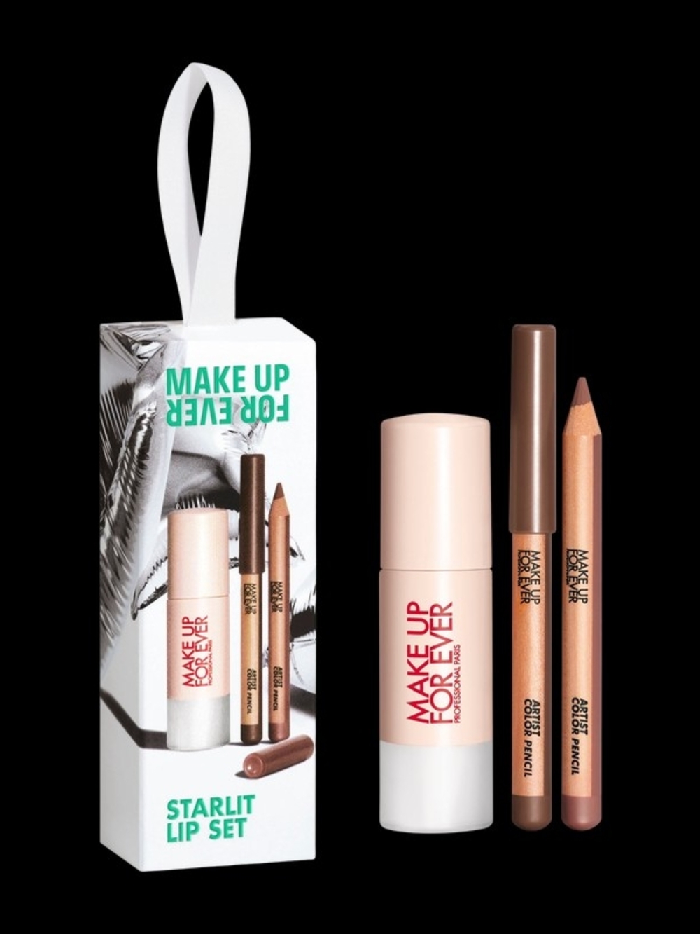 Makeup Forever Starlit Lip Set - Peach Bronze & Rose Gold